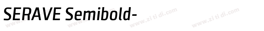 SERAVE Semibold字体转换